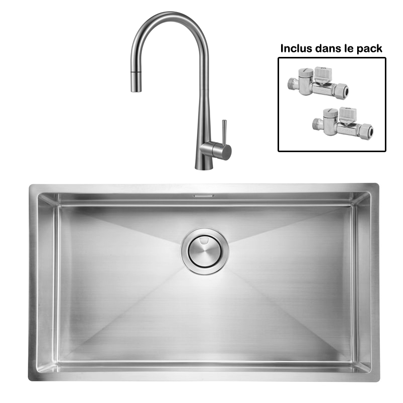 Pack : ALLARO 74 + ALENTO DOUCHETTE INOX