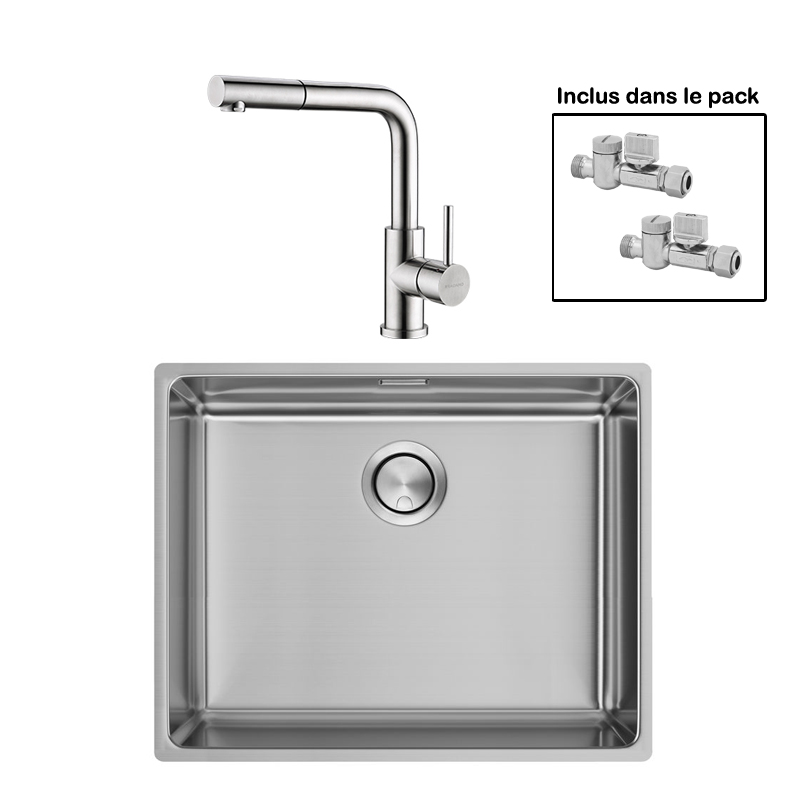 Pack : CIANE 50.4 + AVISIO DOUCHETTE 90 INOX