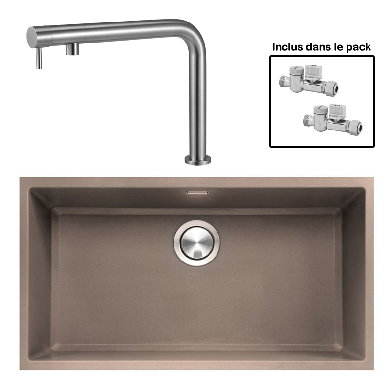 Pack : BRADANIT 73 U MOKA + FINO INOX 316