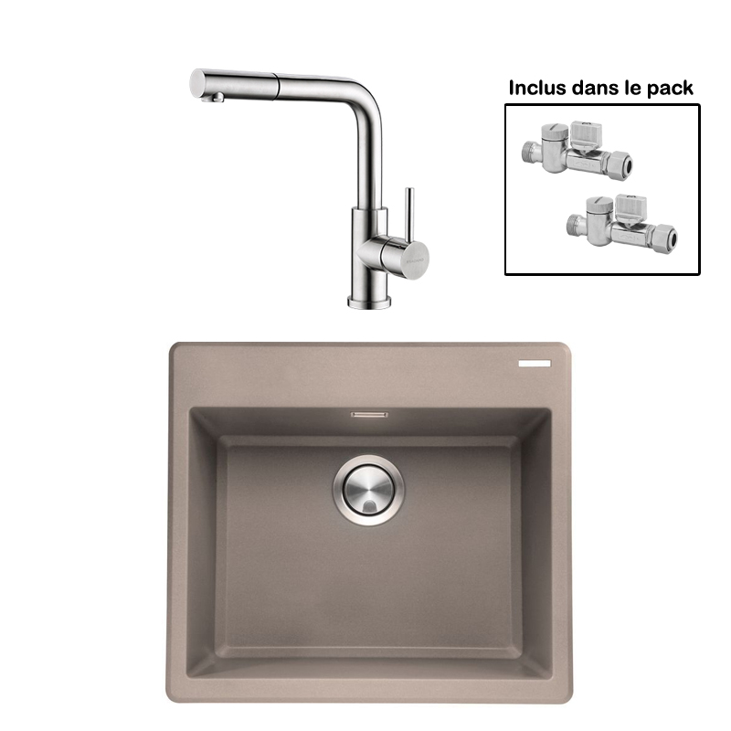 Pack : BRADANIT 51 MOKA + AVISIO DOUCHETTE INOX ECO45