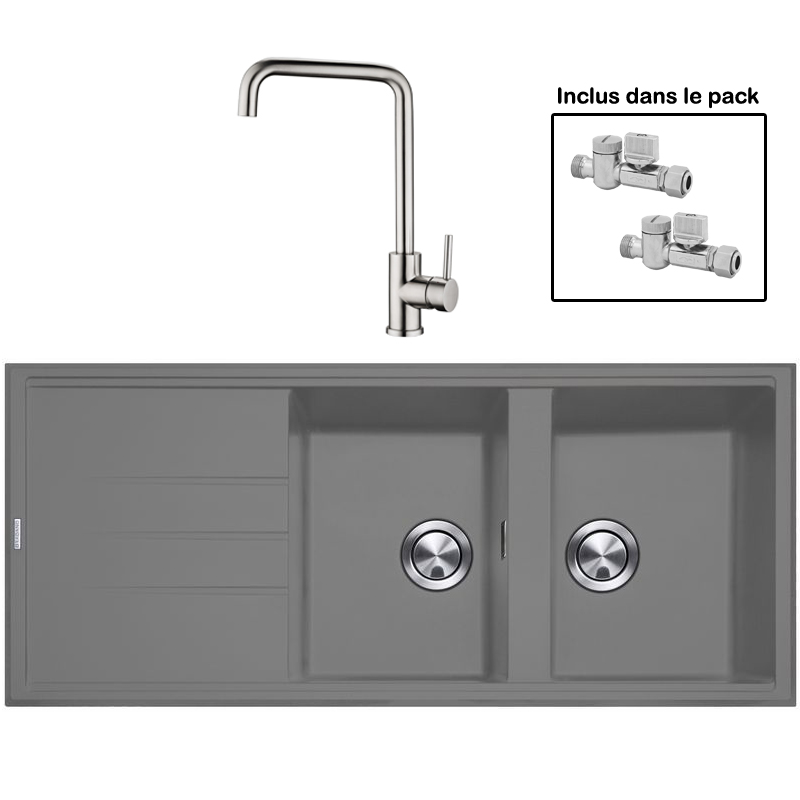 Pack : BRADANIT 3333 GRIS + ARRONE INOX