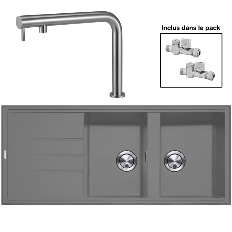Pack : BRADANIT 3333 GRIS + FINO INOX 316
