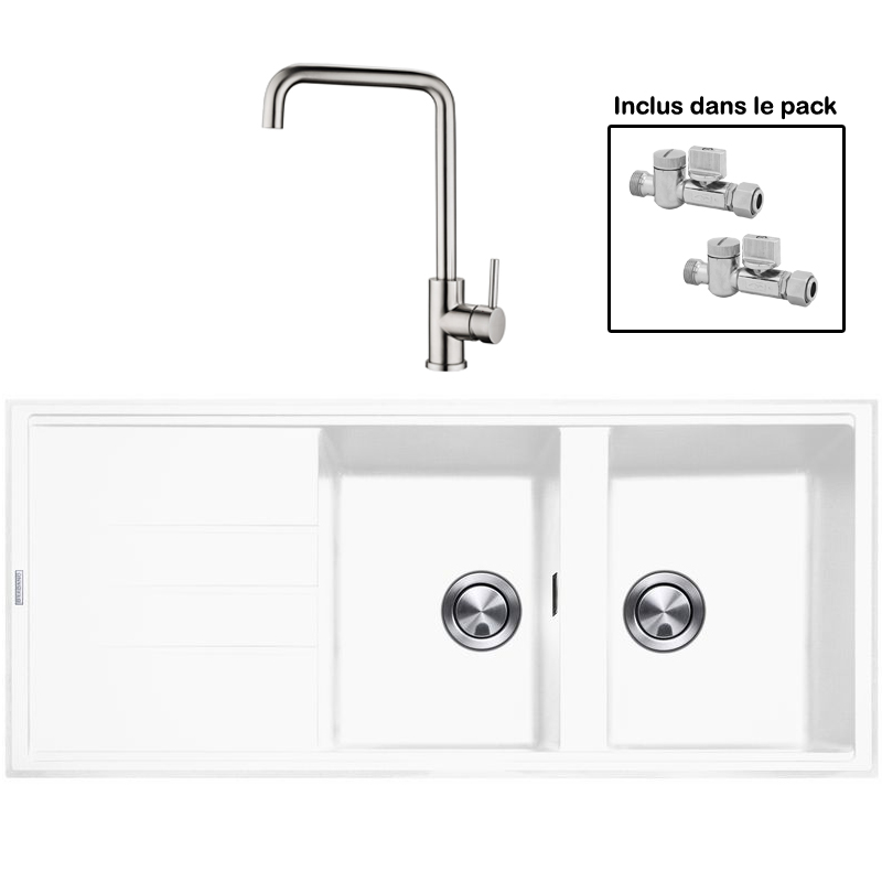 Pack : BRADANIT 3333 BLANC + ARRONE INOX