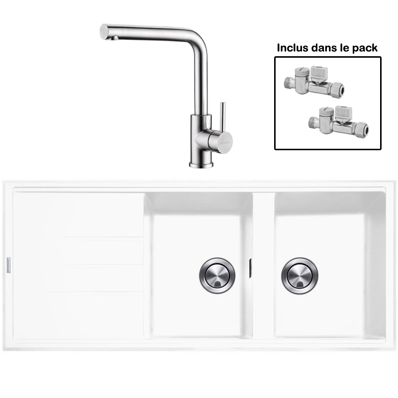 Pack : BRADANIT 3333 BLANC + AVISIO ECO 45 INOX