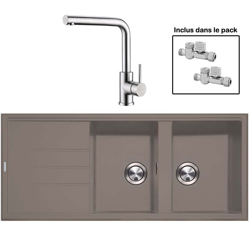 Pack : BRADANIT 3333 MOKA + AVISIO ECO 45 INOX