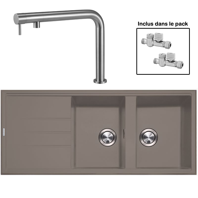 Pack : BRADANIT 3333 MOKA + FINO INOX 316
