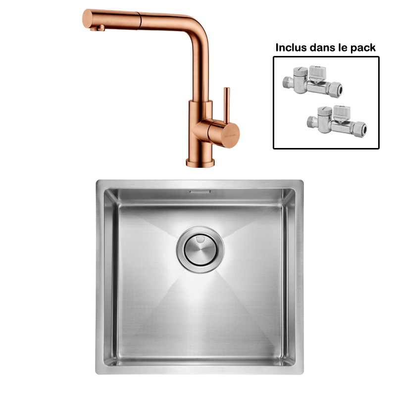 Pack : ALLARO 40 + AVISIO DOUCHETTE CUIVRE ECO90