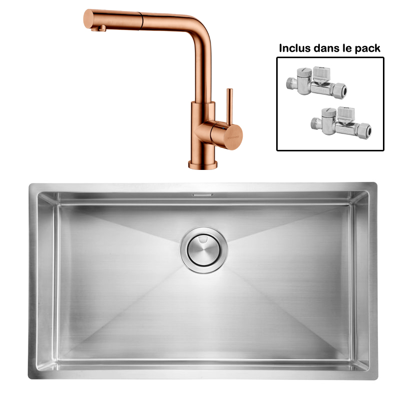 Pack : ALLARO 74 + AVISIO DOUCHETTE CUIVRE ECO90