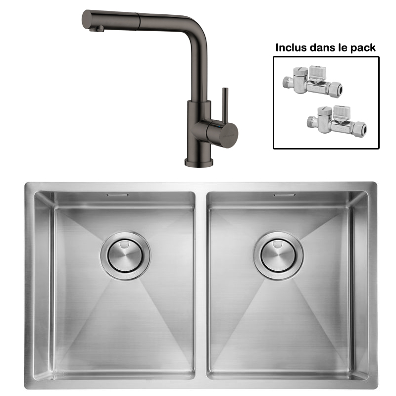 Pack : ALLARO 3434 + AVISIO DOUCHETTE BLACK ECO90