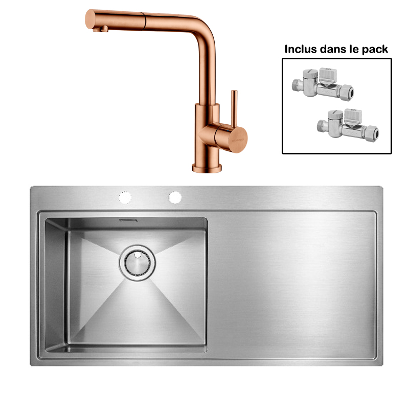 Pack : LIVENZA 46 ED + AVISIO DOUCHETTE CUIVRE ECO90