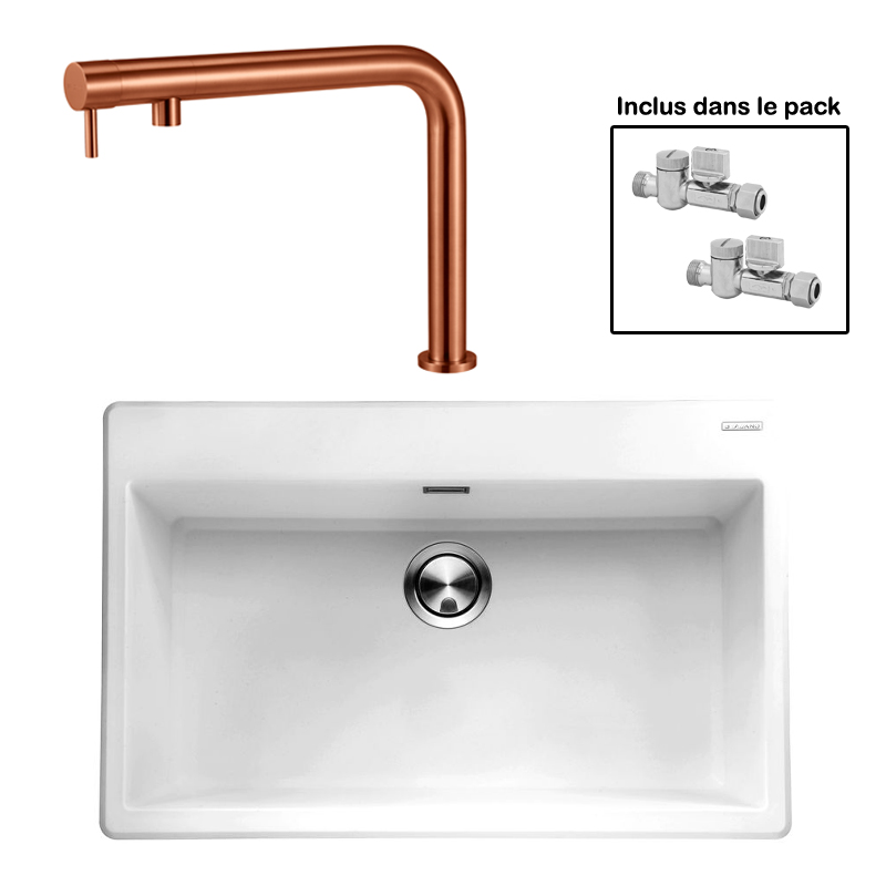 Pack : BRADANIT 73 BLANC + FINO CUIVRE 316