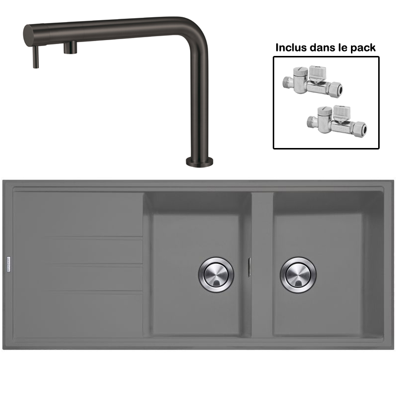 Pack : BRADANIT 3333 GRIS + FINO BLACK 316
