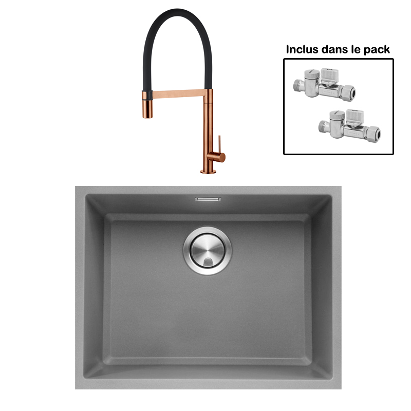 Pack : BRADANIT 51 U GRIS + TANARO CUIVRE