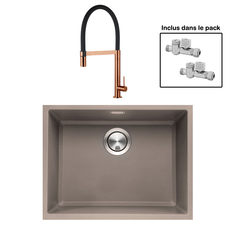 Pack : BRADANIT 51 U MOKA + TANARO CUIVRE