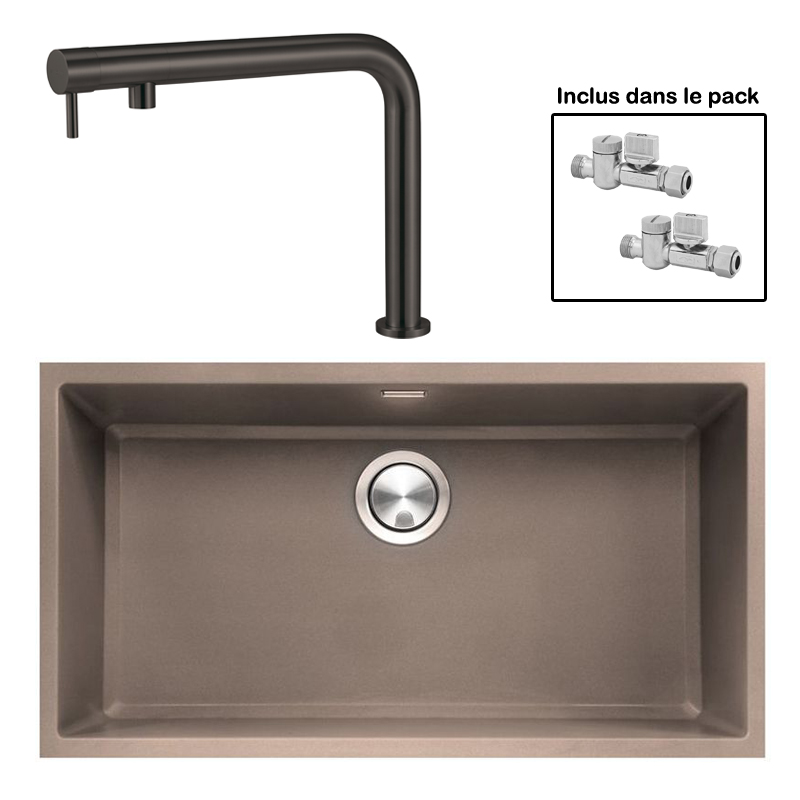 Pack : BRADANIT 73 U MOKA + FINO BLACK 316