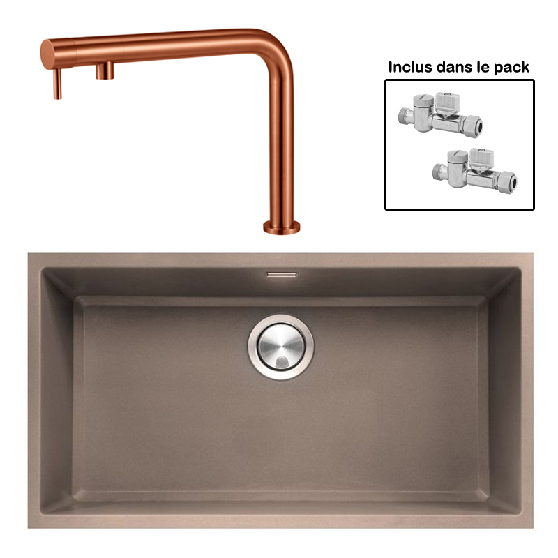 Pack : BRADANIT 73 U MOKA + FINO CUIVRE 316