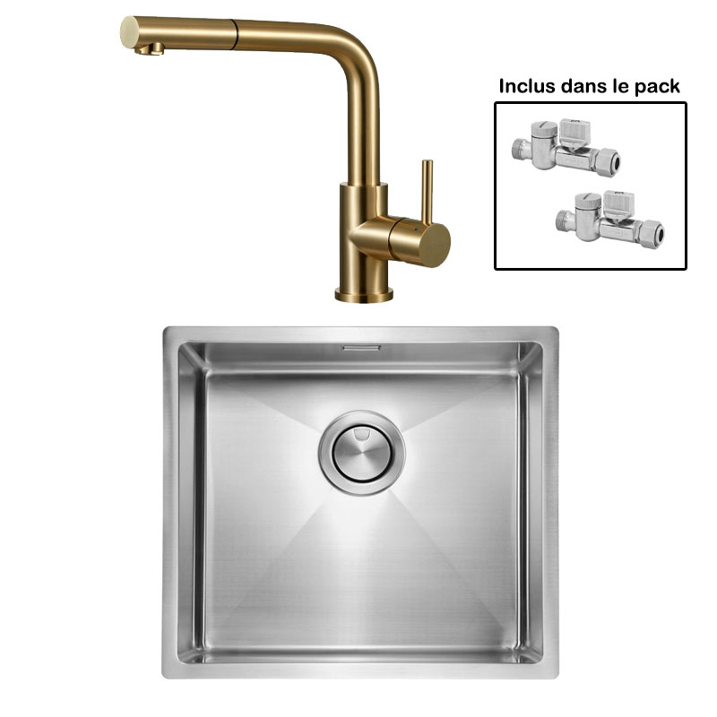 Pack : ALLARO 45 + AVISIO DOUCHETTE LAITON ECO90