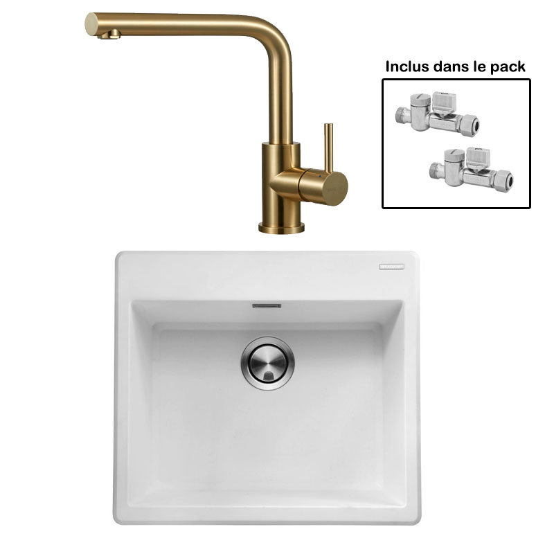 Pack : BRADANIT 51 BLANC + AVISIO ECO 90 LAITON