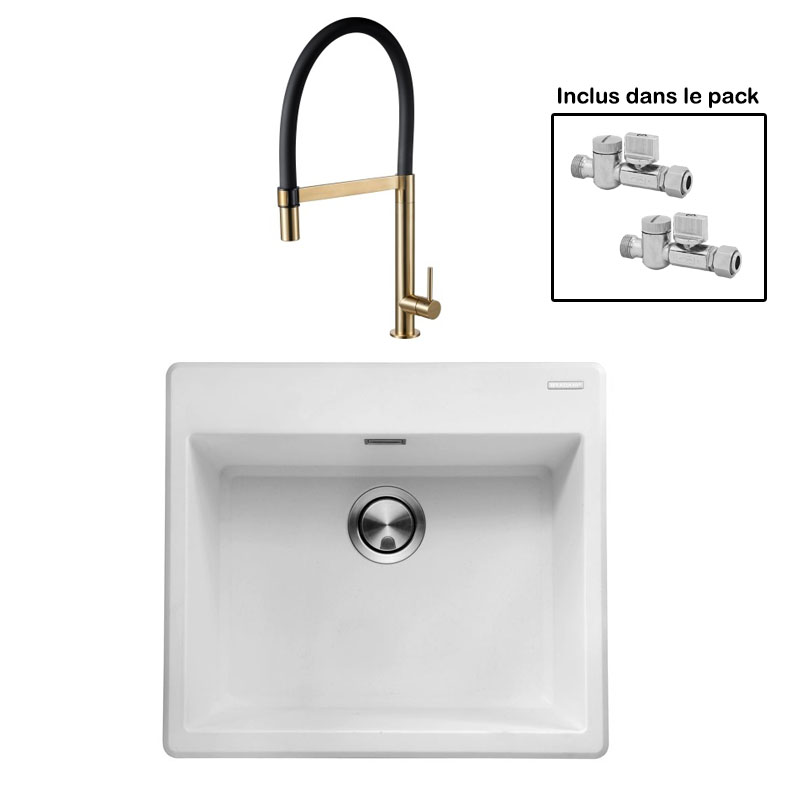 Pack : BRADANIT 51 BLANC + TANARO LAITON