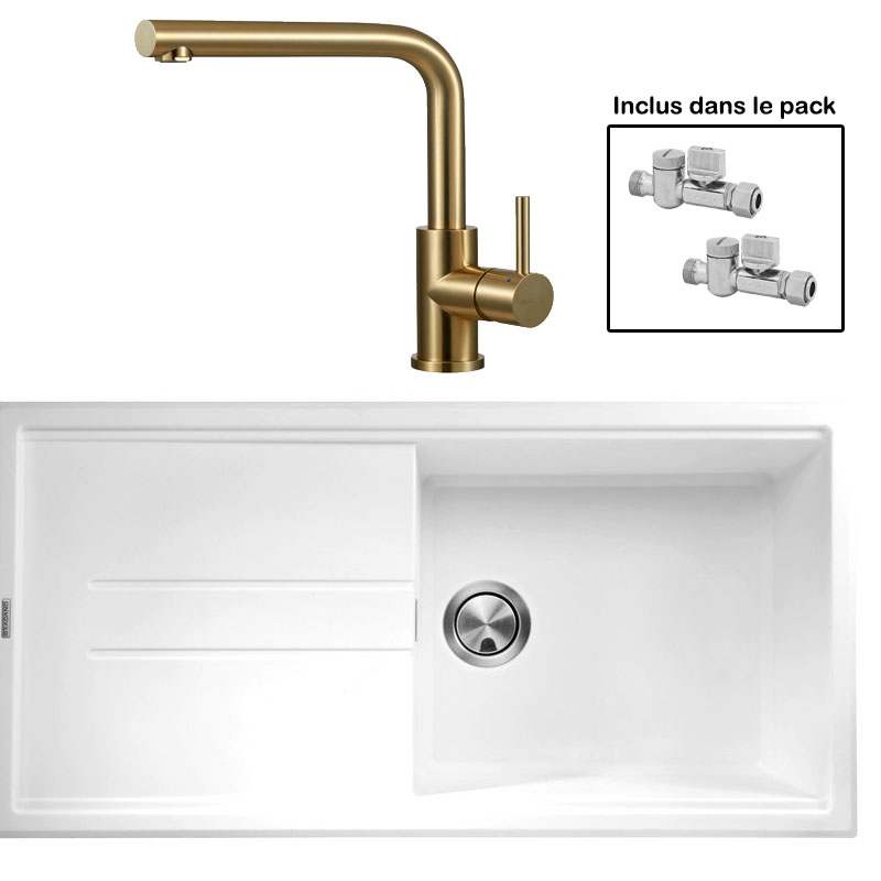 Pack : BRADANIT 48 BLANC + AVISIO ECO 90 LAITON
