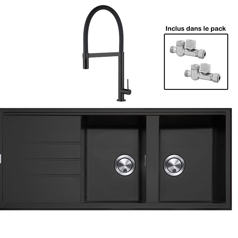 Pack : BRADANIT 3333 NOIR + TANARO ALL BLACK