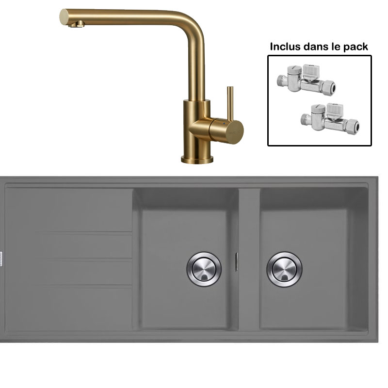 Pack : BRADANIT 3333 GRIS + AVISIO ECO 90 LAITON