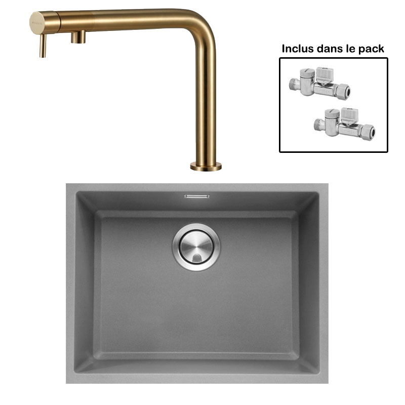 Pack : BRADANIT 51 U GRIS + FINO LAITON 316