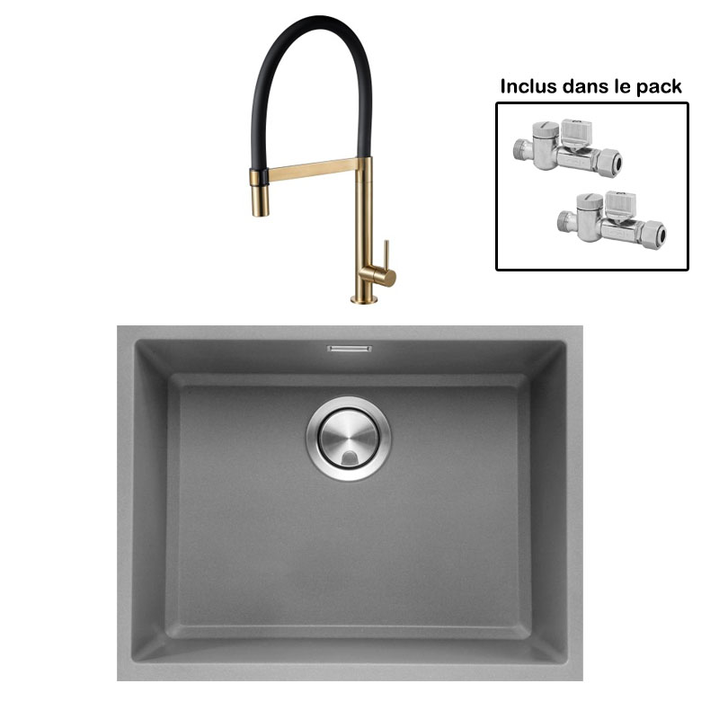 Pack : BRADANIT 51 U GRIS + TANARO LAITON