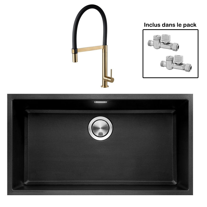 Pack : BRADANIT 73 U NOIR + TANARO LAITON