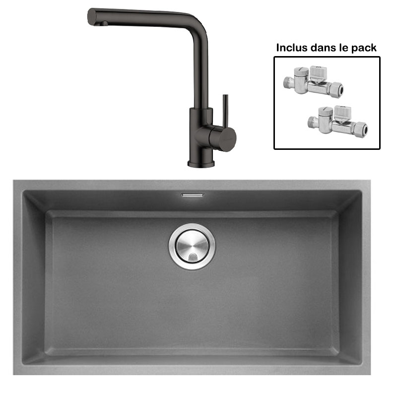 Pack : BRADANIT 73 U GRIS + AVISIO ECO 90 BLACK