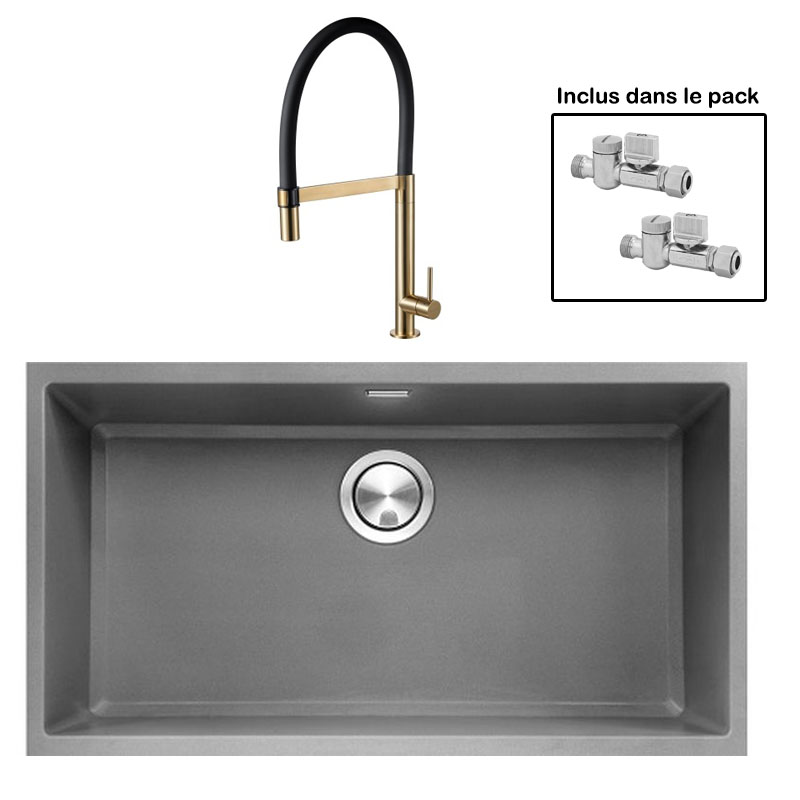 Pack : BRADANIT 73 U GRIS + TANARO LAITON