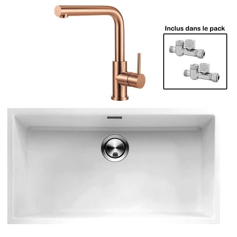 Pack : BRADANIT 73 U BLANC + AVISIO ECO 90 CUIVRE