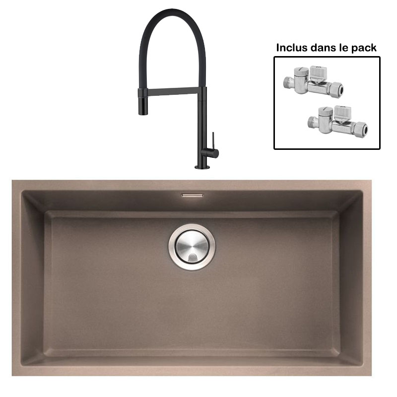 Pack : BRADANIT 73 U MOKA + TANARO ALL BLACK