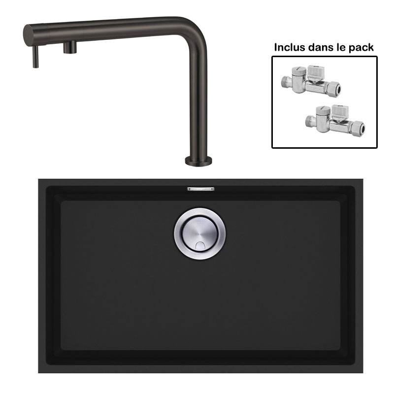 Pack : BRADANIT 62 U NOIR + FINO BLACK 316
