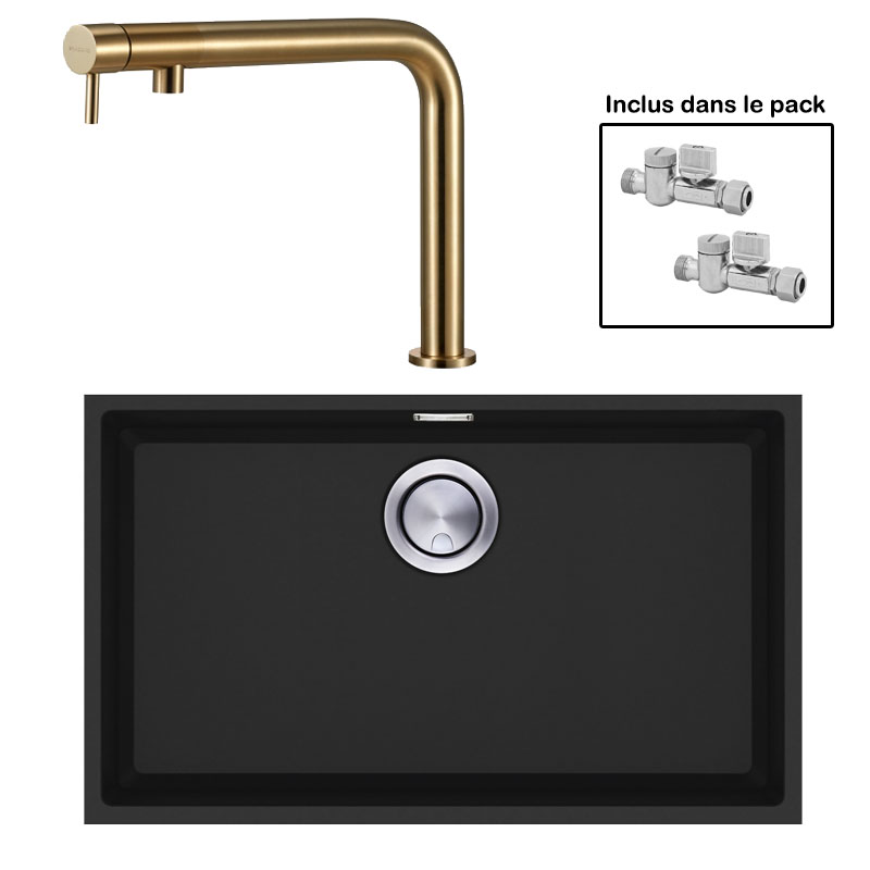 Pack : BRADANIT 62 U NOIR + FINO LAITON 316