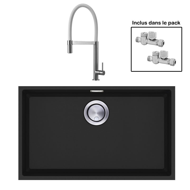 Pack : BRADANIT 62 U NOIR + TANARO BLANC