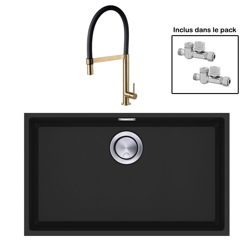Pack : BRADANIT 62 U NOIR + TANARO LAITON