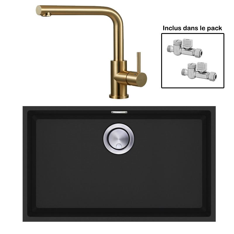 Pack : BRADANIT 62 U NOIR + AVISIO ECO 90 LAITON