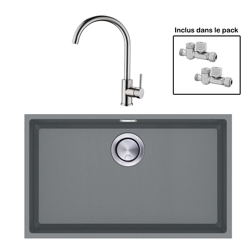 Pack : BRADANIT 62 U GRIS + ALLIA INOX