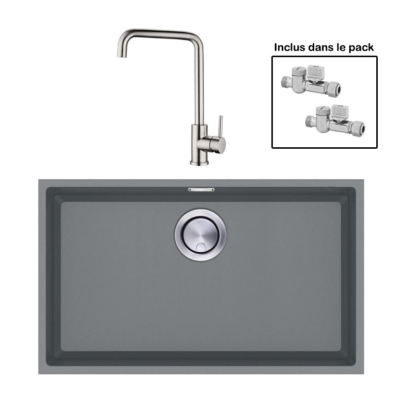 Pack : BRADANIT 62 U GRIS + ARRONE INOX