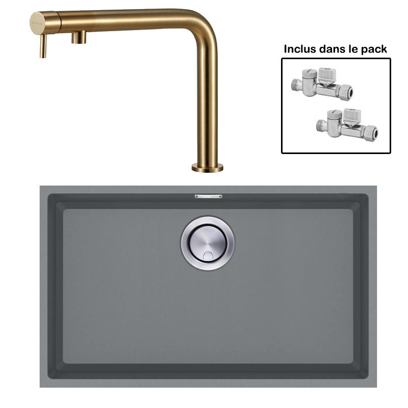 Pack : BRADANIT 62 U GRIS + FINO LAITON 316