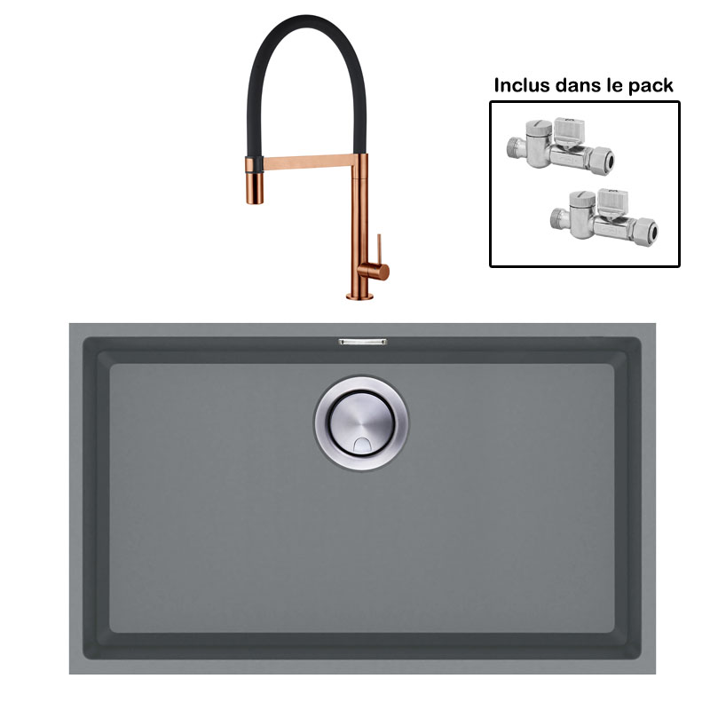 Pack : BRADANIT 62 U GRIS + TANARO CUIVRE