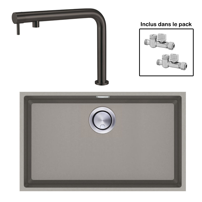 Pack : BRADANIT 62 U MOKA + FINO BLACK 316