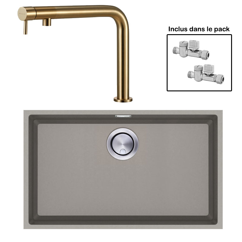 Pack : BRADANIT 62 U MOKA + FINO LAITON 316