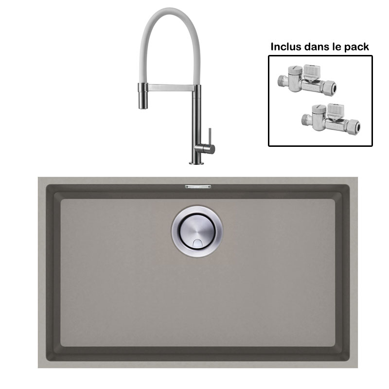 Pack : BRADANIT 62 U MOKA + TANARO BLANC