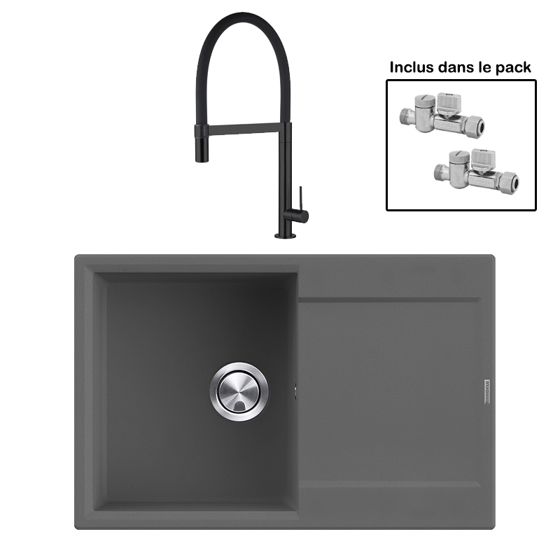 Pack : BRADANIT 38 GRIS + TANARO ALL BLACK