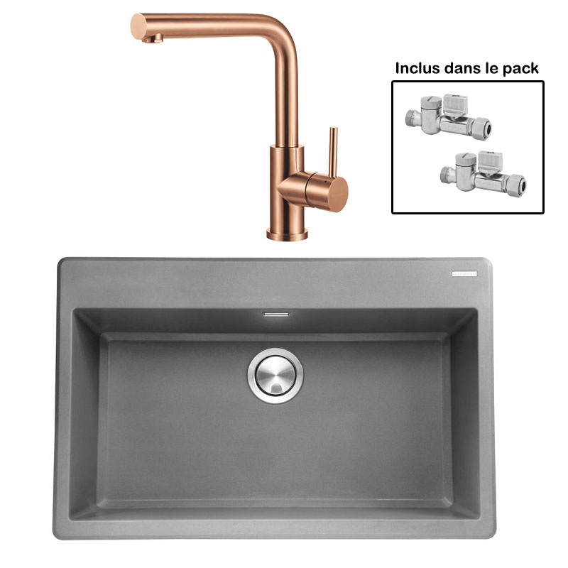 Pack : BRADANIT 73 GRIS + AVISIO ECO 90 CUIVRE