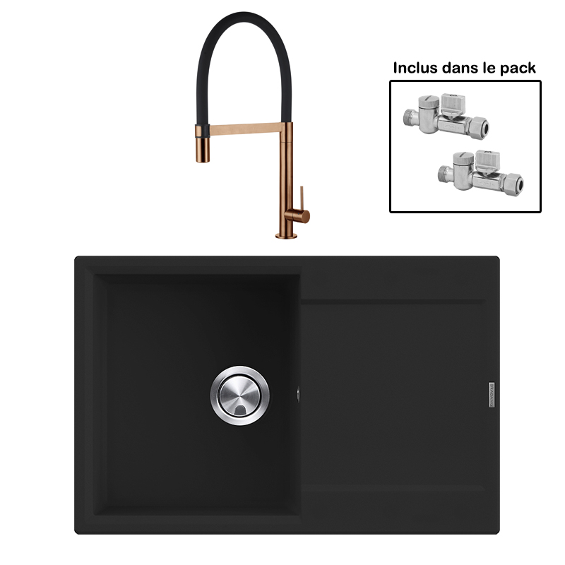 Pack : BRADANIT 38 NOIR + TANARO CUIVRE