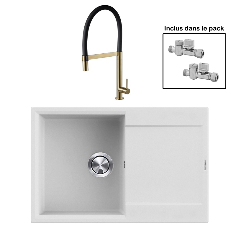 Pack : BRADANIT 38 BLANC + TANARO LAITON