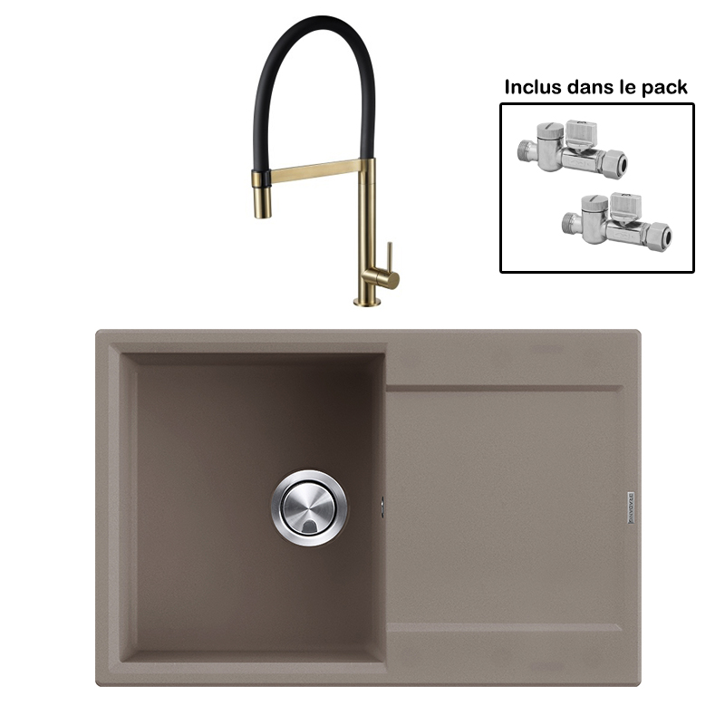 Pack : BRADANIT 38 MOKA + TANARO LAITON